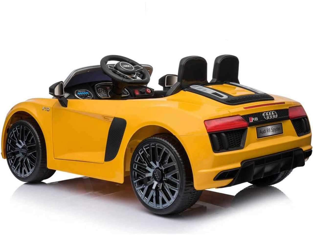 Auto Elettrica Per Bambini Audi R8 Spyder Giallo Vegas