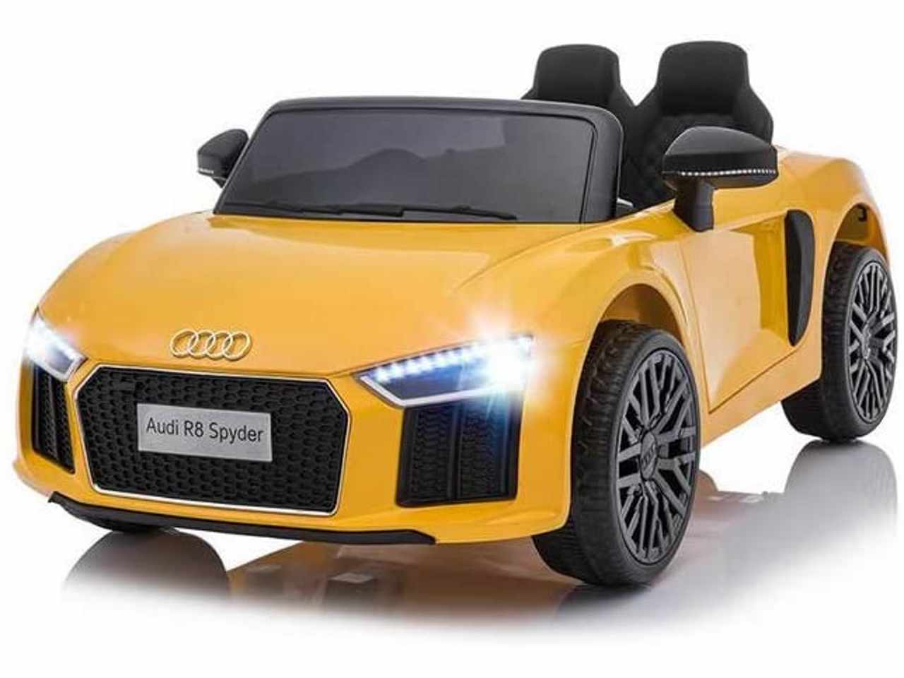Auto Elettrica Per Bambini Audi R8 Spyder Giallo Vegas
