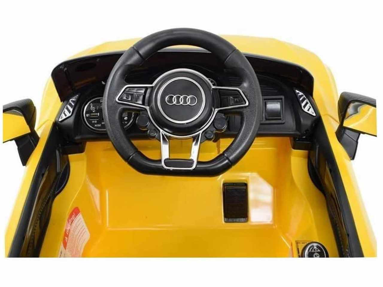 Auto Elettrica Per Bambini Audi R8 Spyder Giallo Vegas
