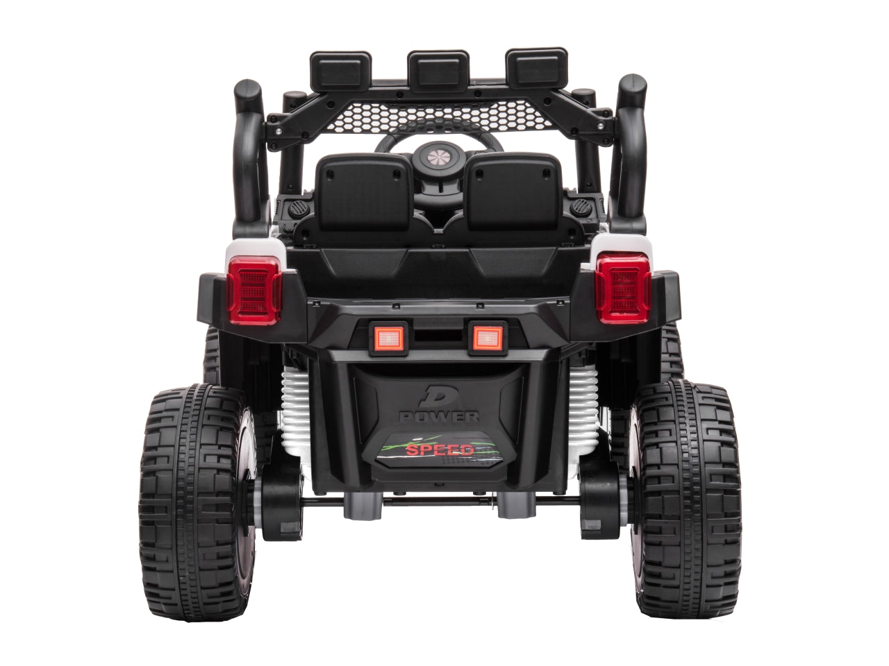 Auto Elettrica Per Bambini Desert Offroad Due Posti Bianco
