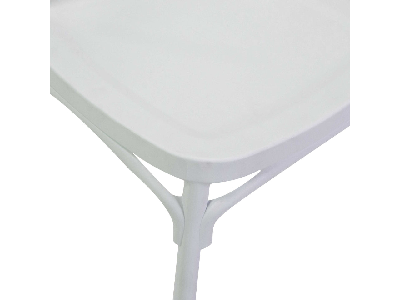 Sedia polipropilene cross bianco 47x51xh.45,5/90cm