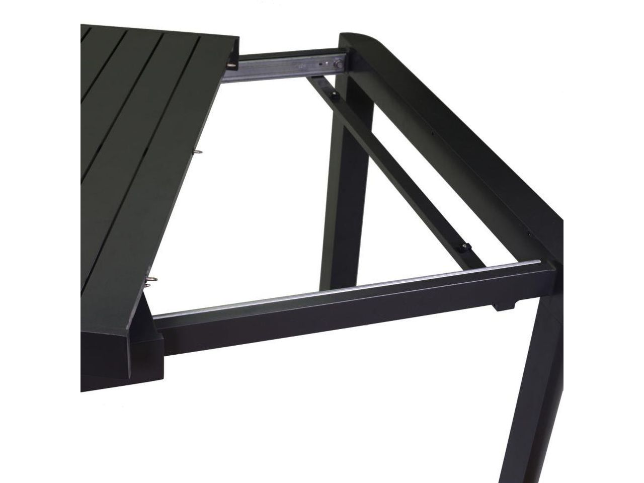Tavolo in alluminio cleveland antracite allungabile rettangolare 180/240x100h75cm