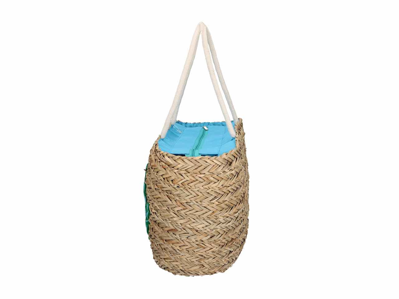 Borsa spiaggia con cactus in paglia