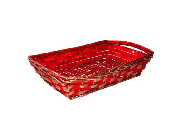 Cesta rossa oro 54x37h11/13 9360660000