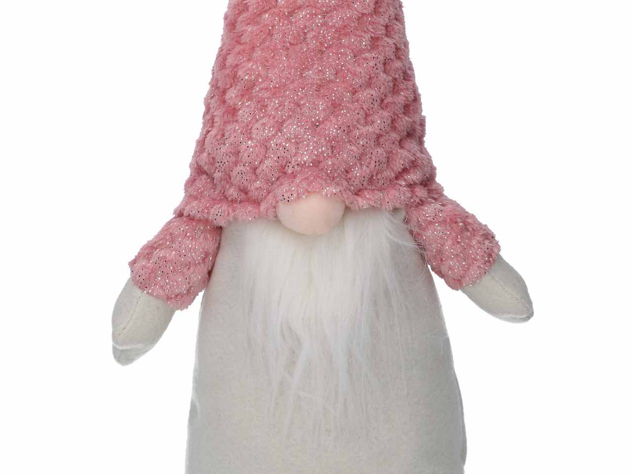Gnomo tessuto rosa cm36