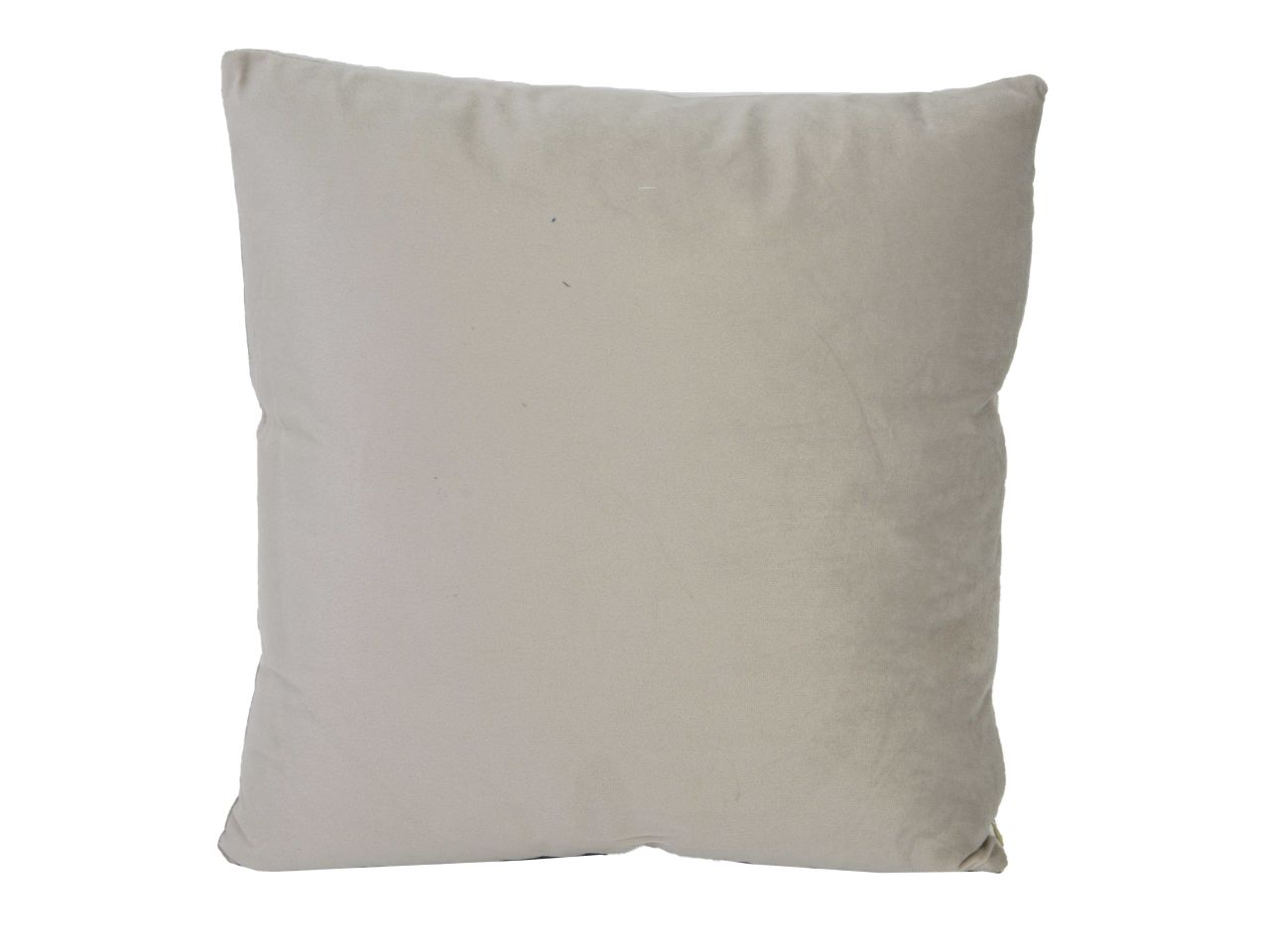 Cuscino in velluto colore grigio chiaro quadro cm40x40xh10