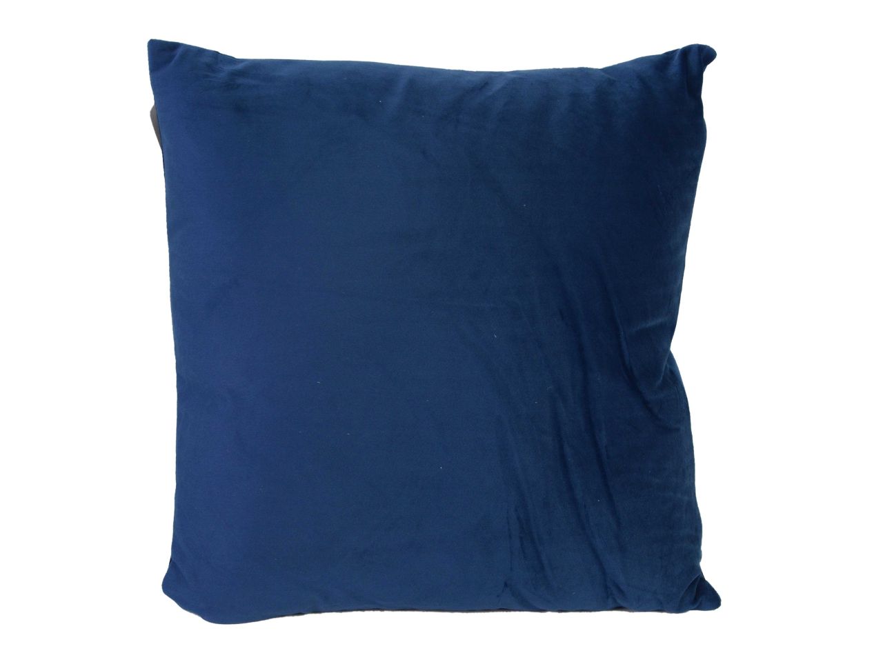 Cuscino in velluto colore blu quadro cm40x40xh10