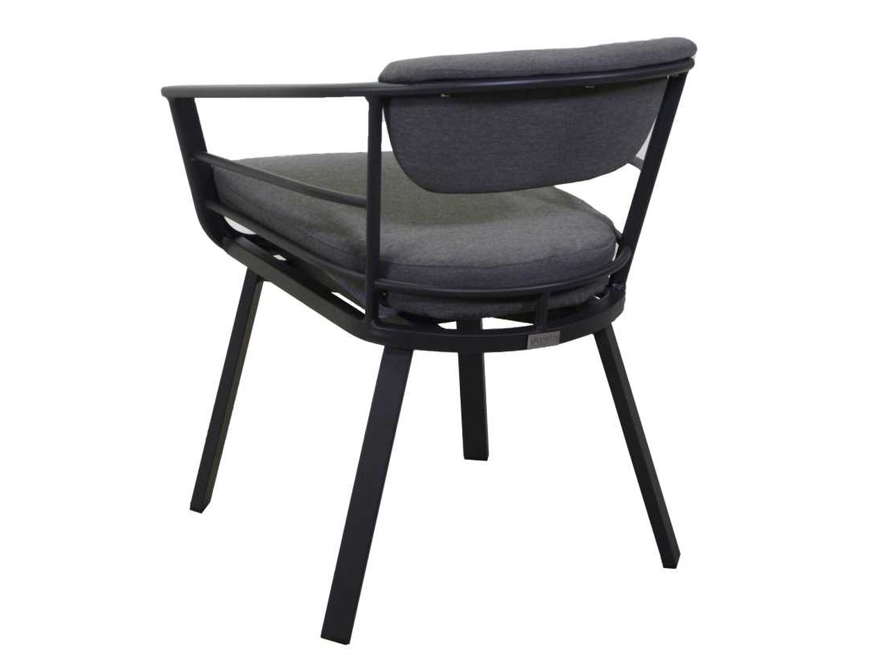 Poltrona alluminio riverside antracite 62x61h49/64/79cm