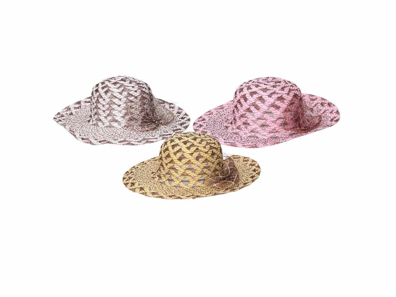 Cappello per donna d.57x58cm in 3 colori assortiti