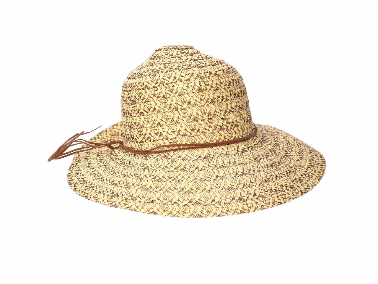 Cappello per donna d.57x58cm con fiocco e perla in 3 colori assortiti