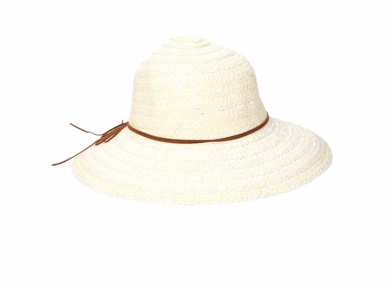 Cappello per donna d.57x58cm con fiocco e perla in 3 colori assortiti