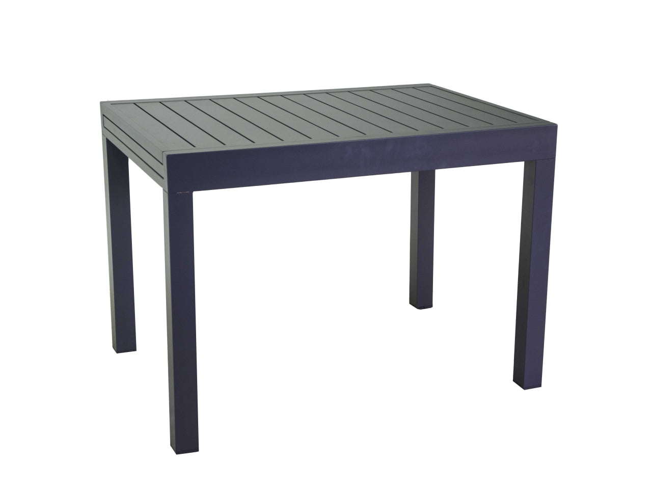 Tavolo da pranzo allungabile per esterno in alluminio, grigio antracite, moderno, rettangolare - l.125/250cm w.75cm h.75cm - Vacchetti