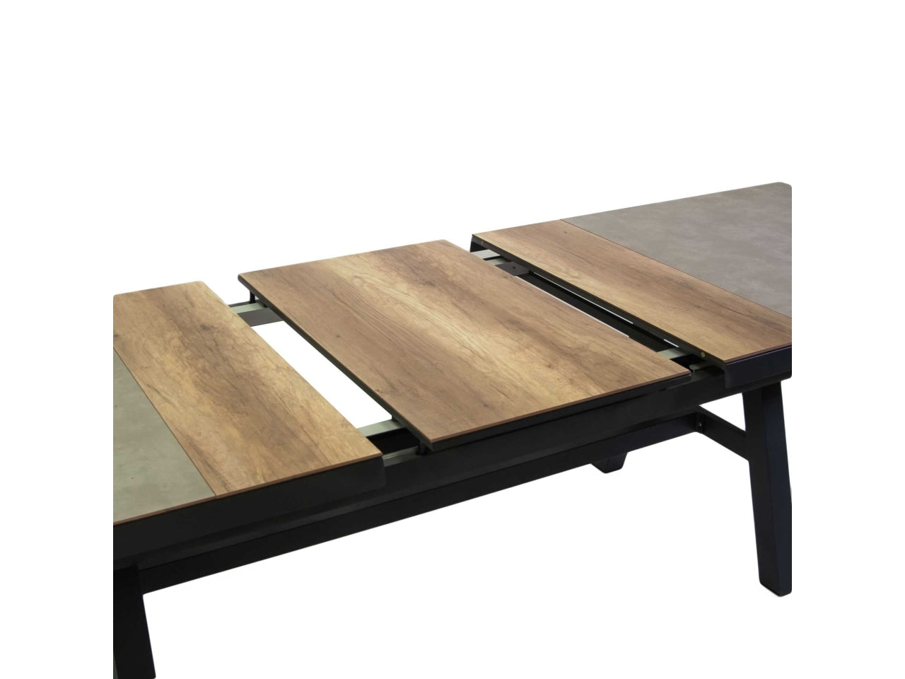 Tavolo in alluminio riverside allungabile colore antracite 243/303x102xh.77cm