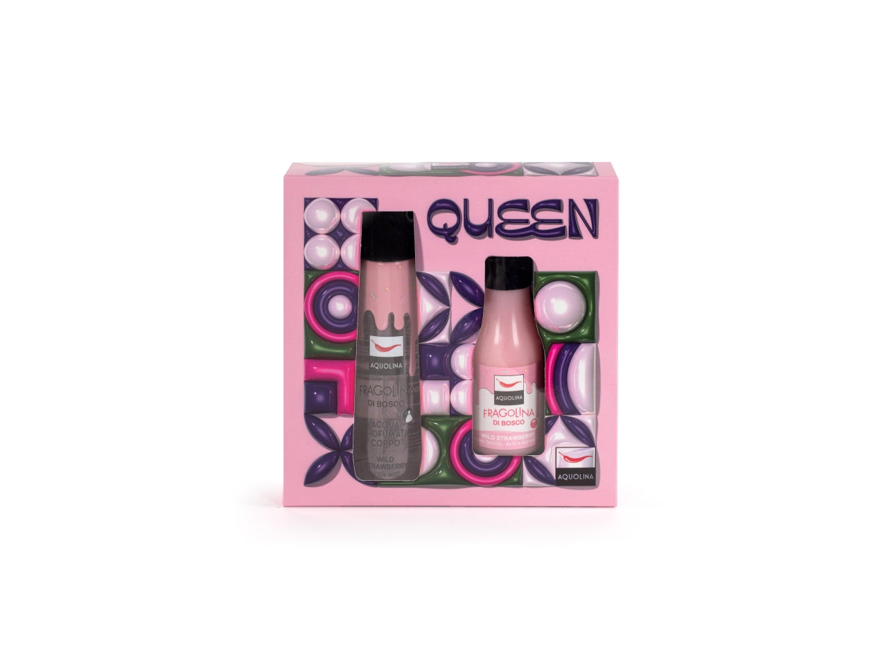 Queen - fragolina di bosco acqua profumata corpo 150 ml + bagno doccia 125 ml