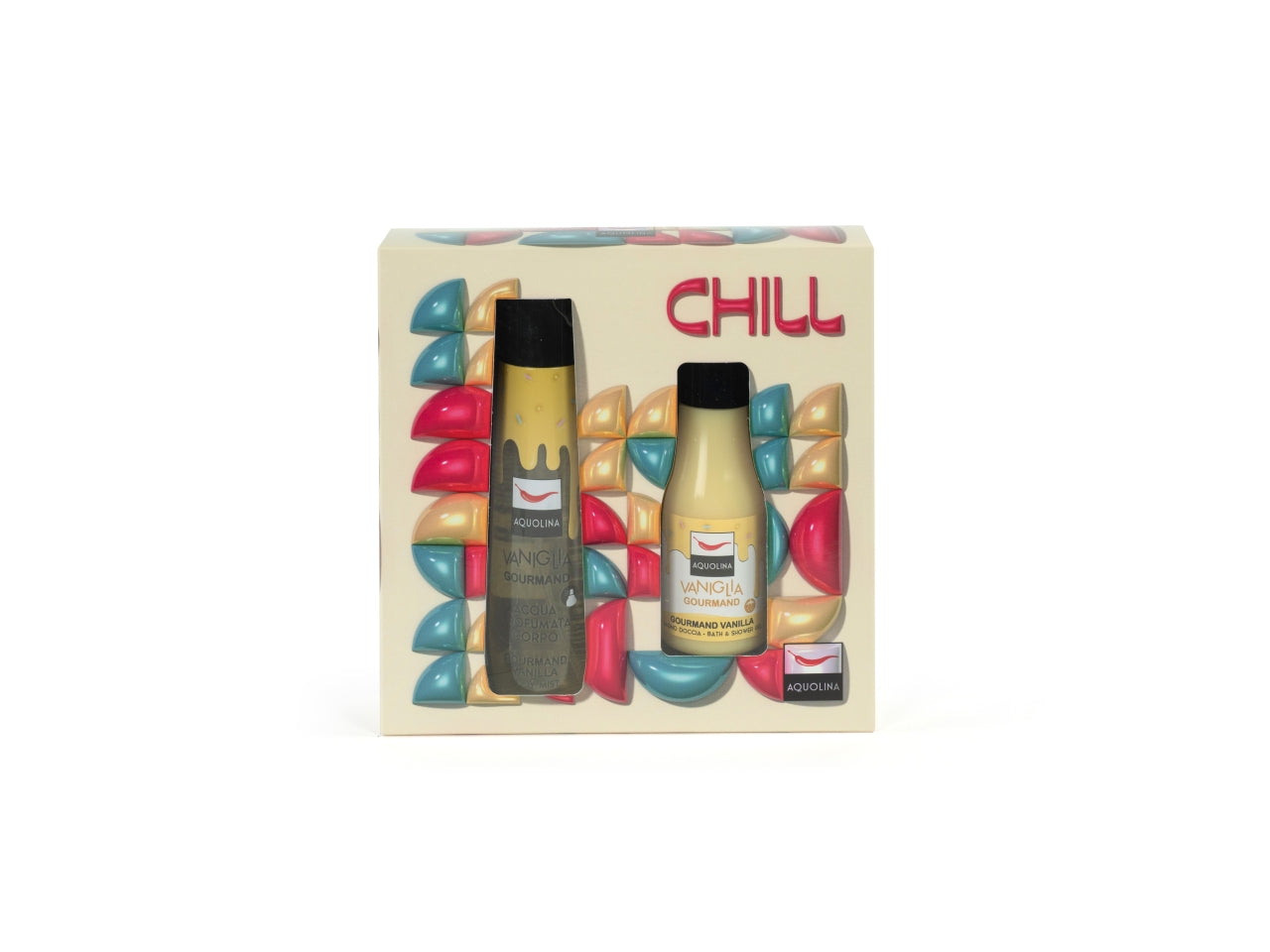 Chill - vaniglia gourmand acqua profumata corpo 150 ml + bagno doccia 125 ml