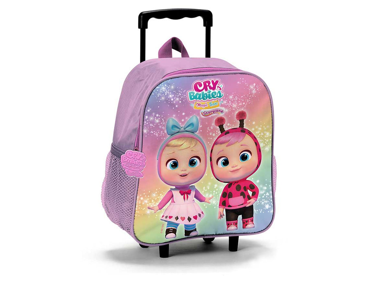 Trolley zaino per asilo bimba Cry Babies tessuto multicolor con spallacci regolabili - 30x26x12 cm - Coriex