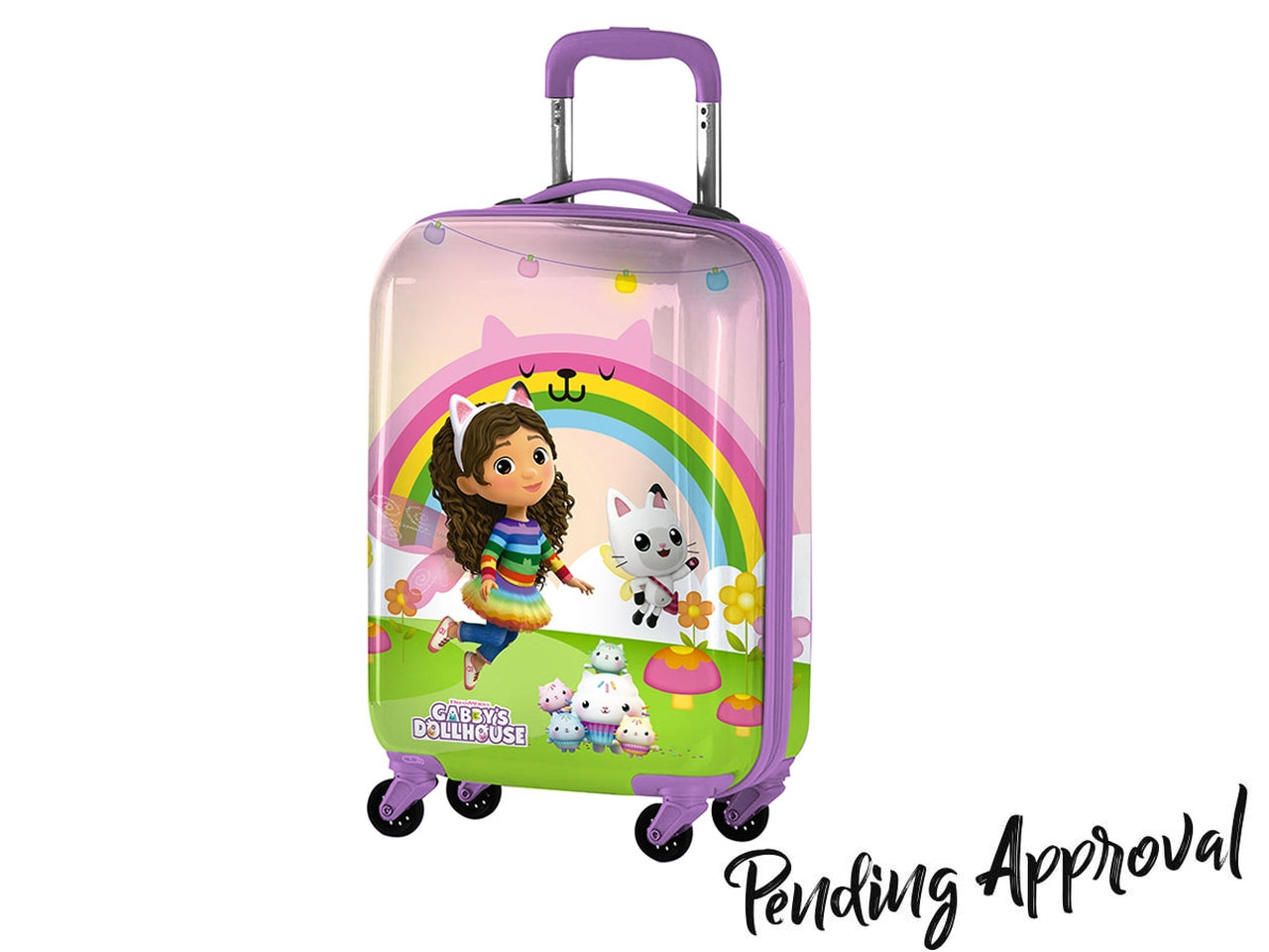 Trolley Gabby's Dollhouse in abs e metallo multicolor a 4 ruote