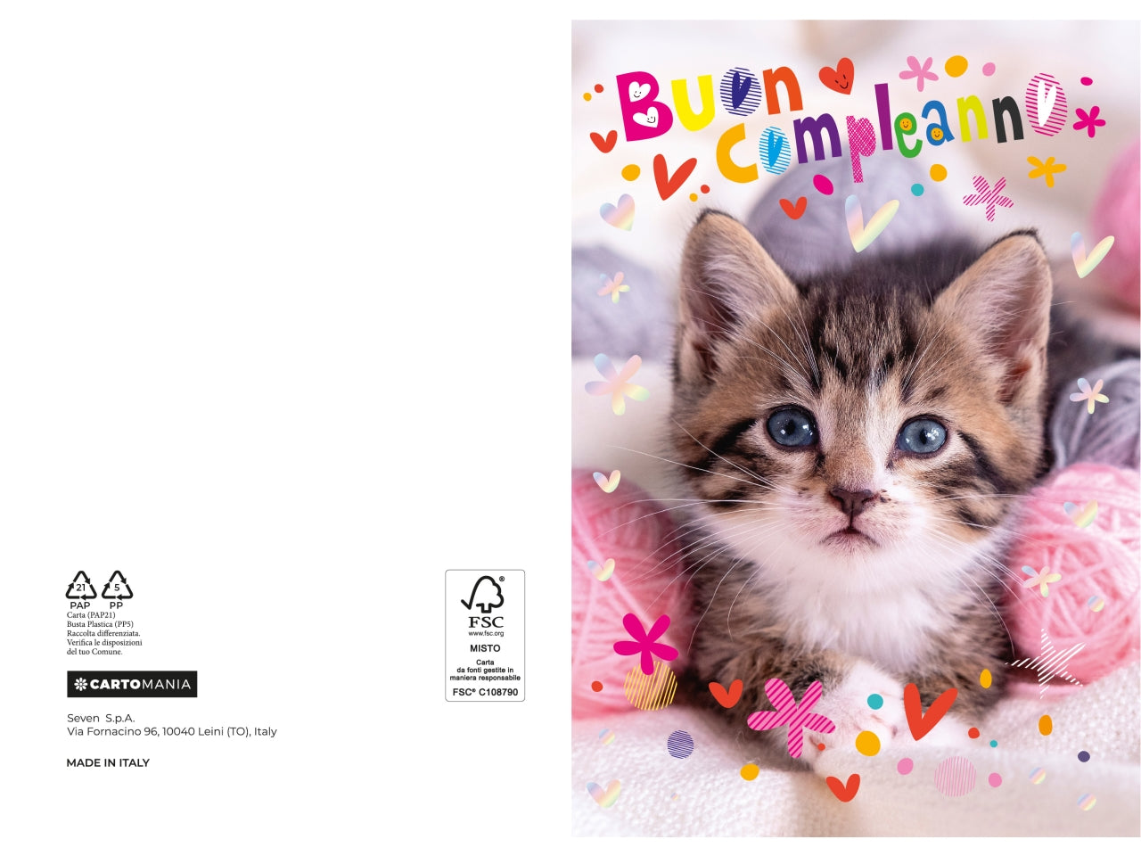 Biglietti compleanno animali # cartomania