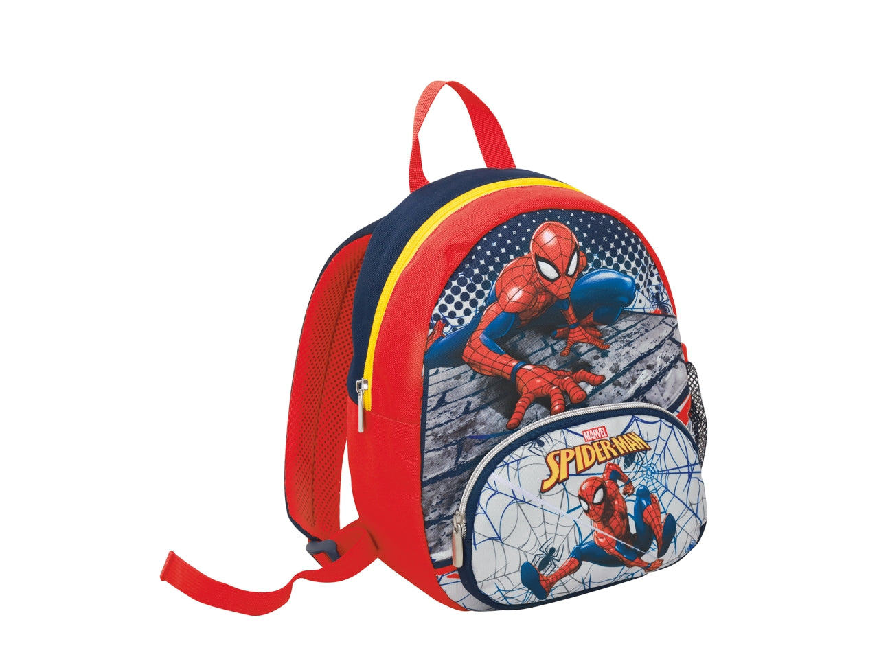 Zaino small Spiderman per asilo e tempo libero, 30x23x10 cm - Seven