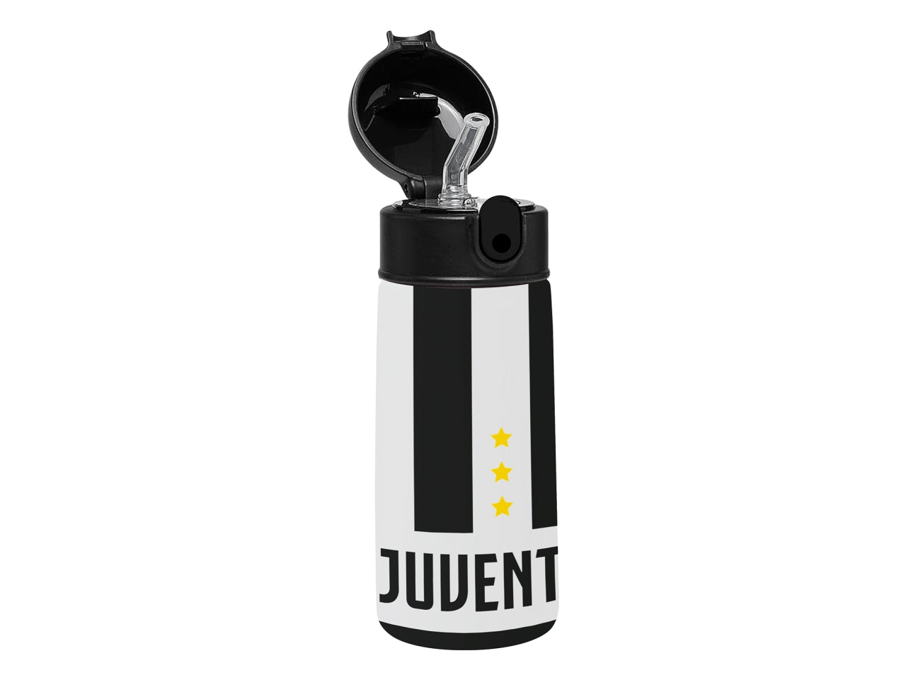 Borraccia termica Juventus kid, 460 ml in acciaio con cannuccia - Seven
