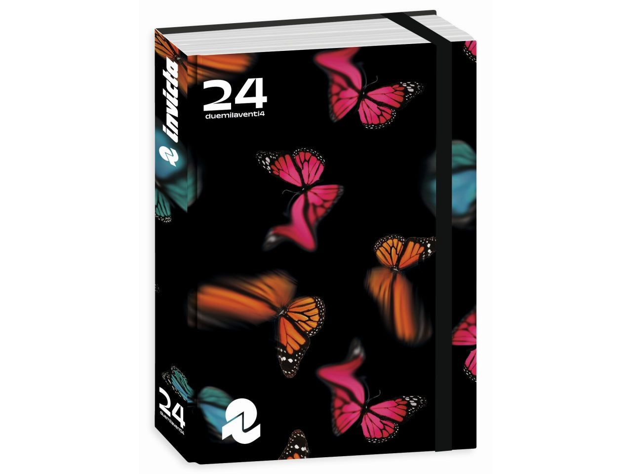 Diario 16 Mesi Standard - Multicolor, 13,6x18,3 cm, 496 Pagine | Invicta