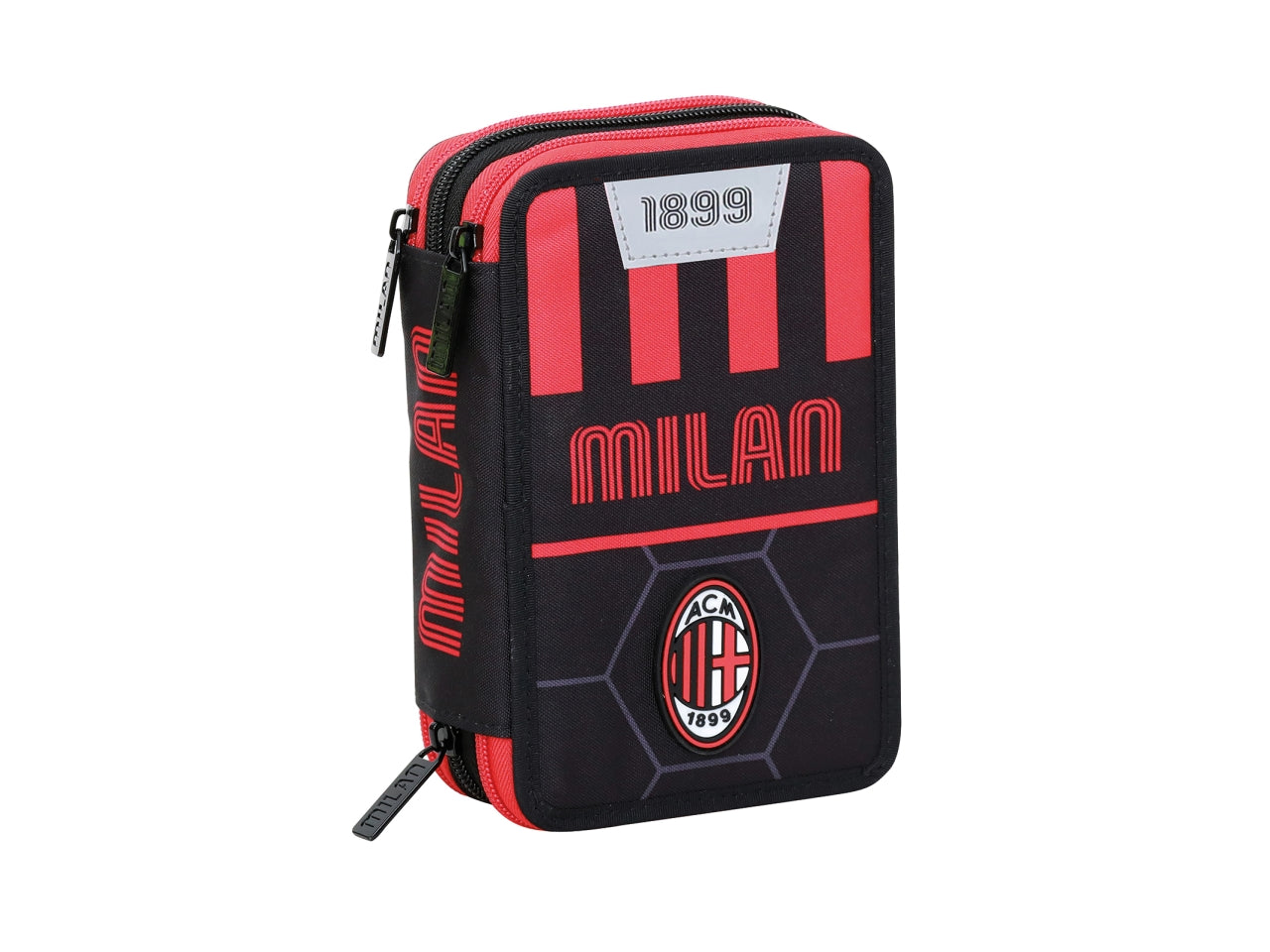 Astuccio a tre scomparti Milan con 45 accessori, 12,5x20x7 cm - Seven