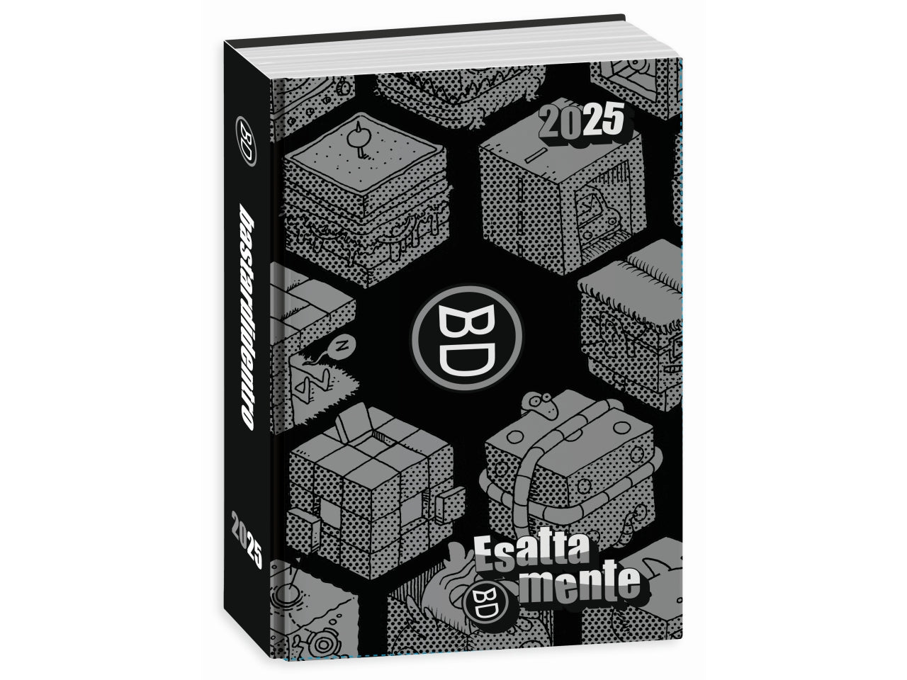 Diario scuola Bastardidentro gold & silver, formato pocket 16 mesi, datato 2024/2025 assortito, 11,5x15,9 cm