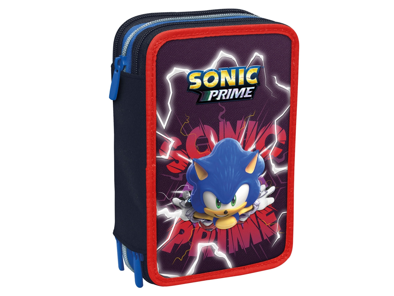 Astuccio a tre scomparti Sonic con 44 accessori, 12,5x19,7x7 cm - Seven