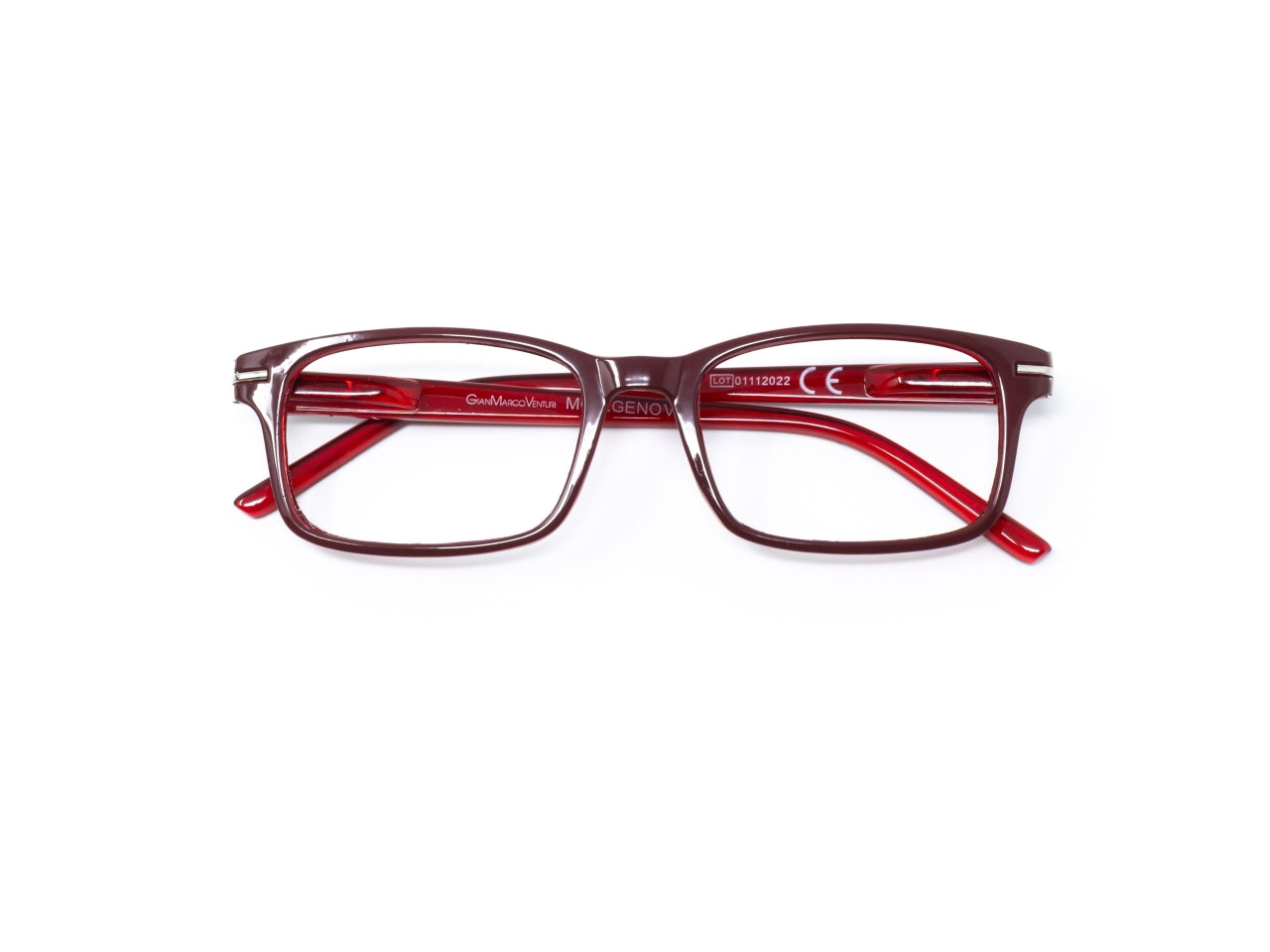 Gmv occhiali genova rosso-rosso ch. +3,00