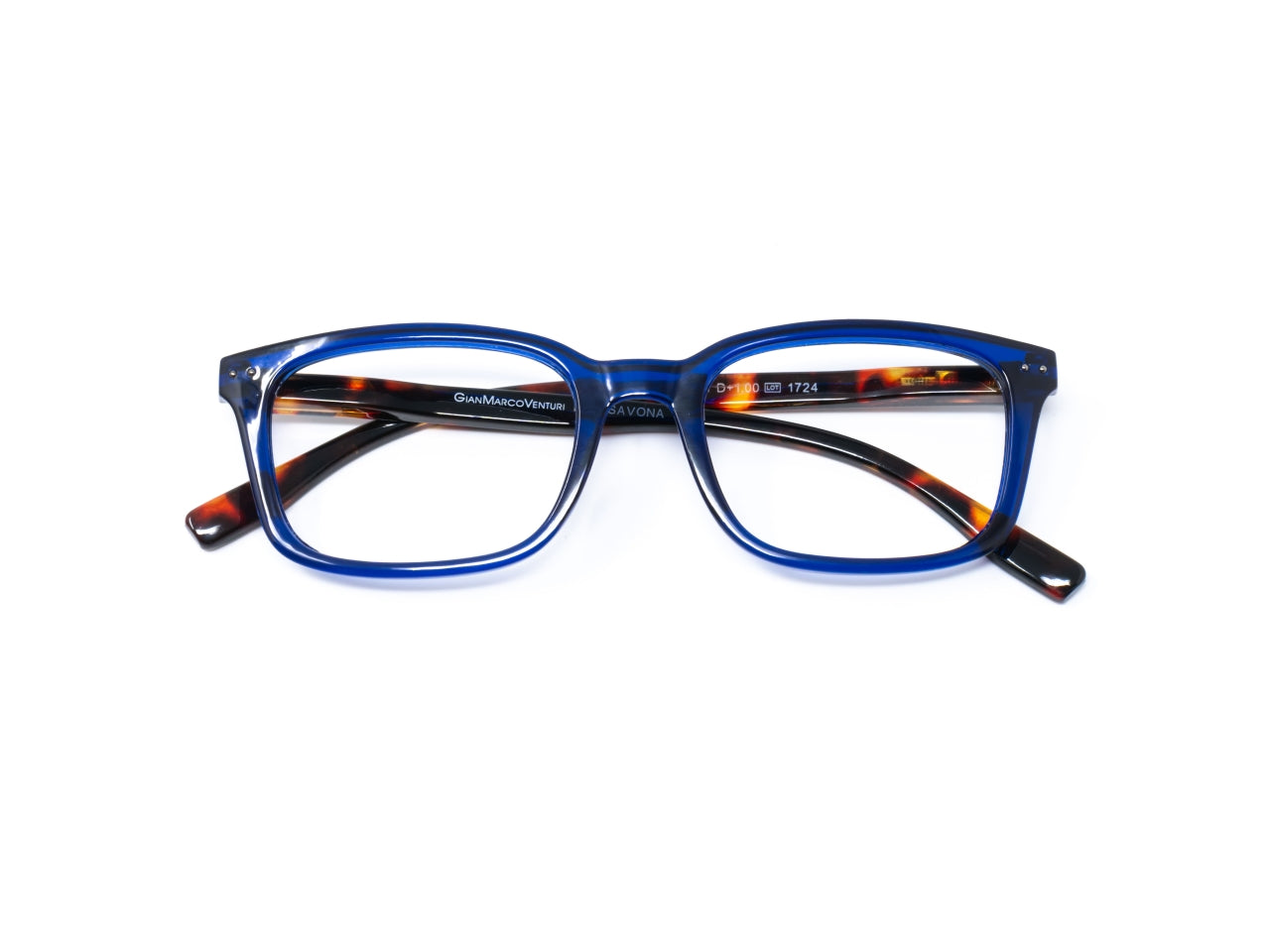 Gmv occhiali savona blu-tartaruga +1,50