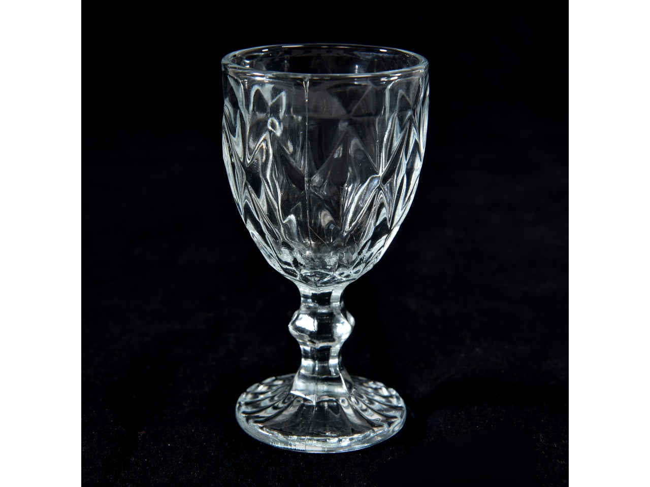 Bicchierini amaro a calice in vetro trasparente 80 ml, stile classico, confezione da 6 in scatola regalo - 5,5xh.10cm confezione da 6 - Mercury