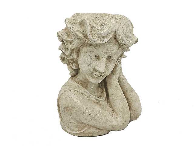 Busto ragazza mani orecchio h38cm 59024