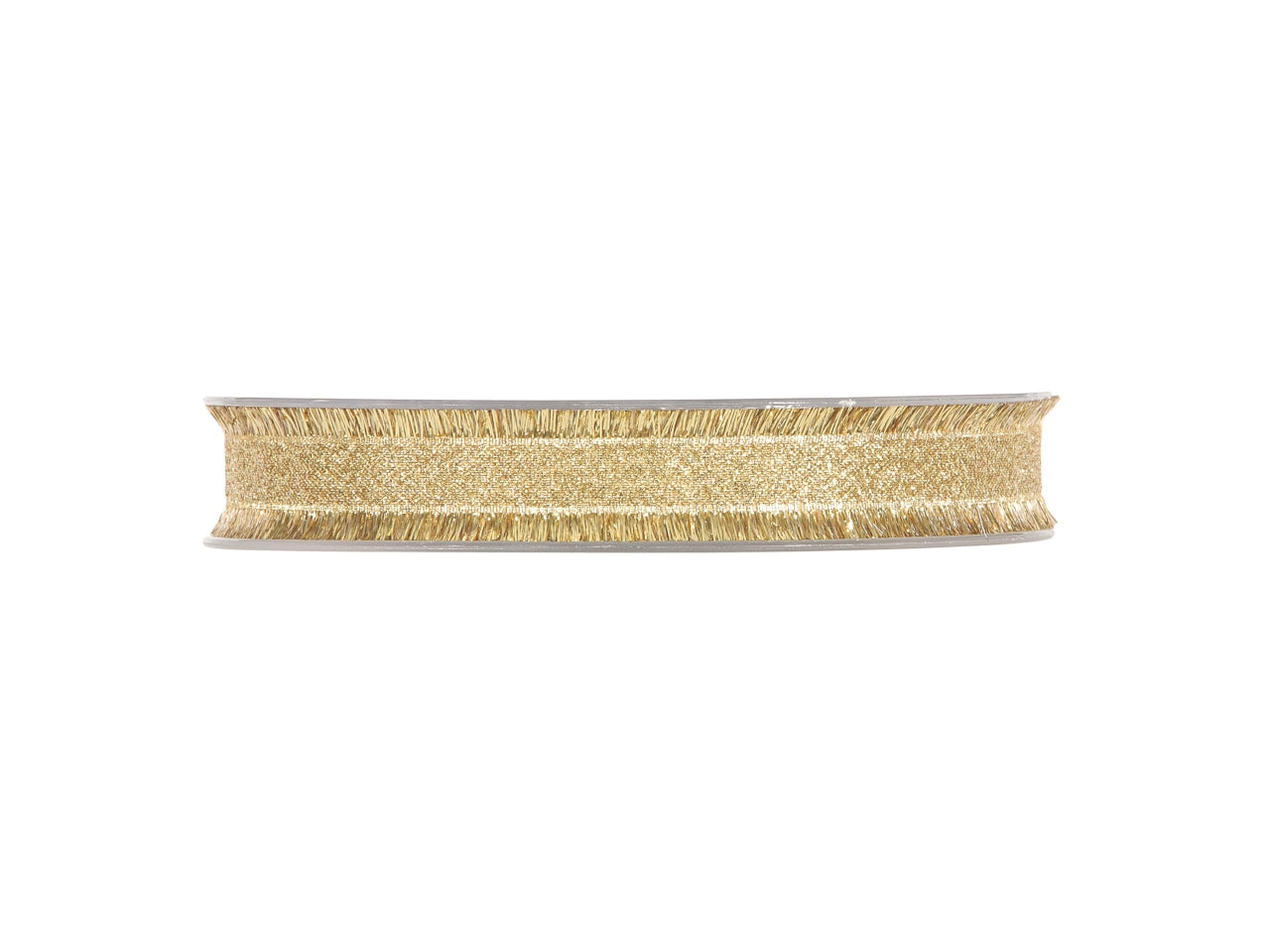 Nastro New Orleans dorato con frange lamè 15mm x 15 m - Piovaccari