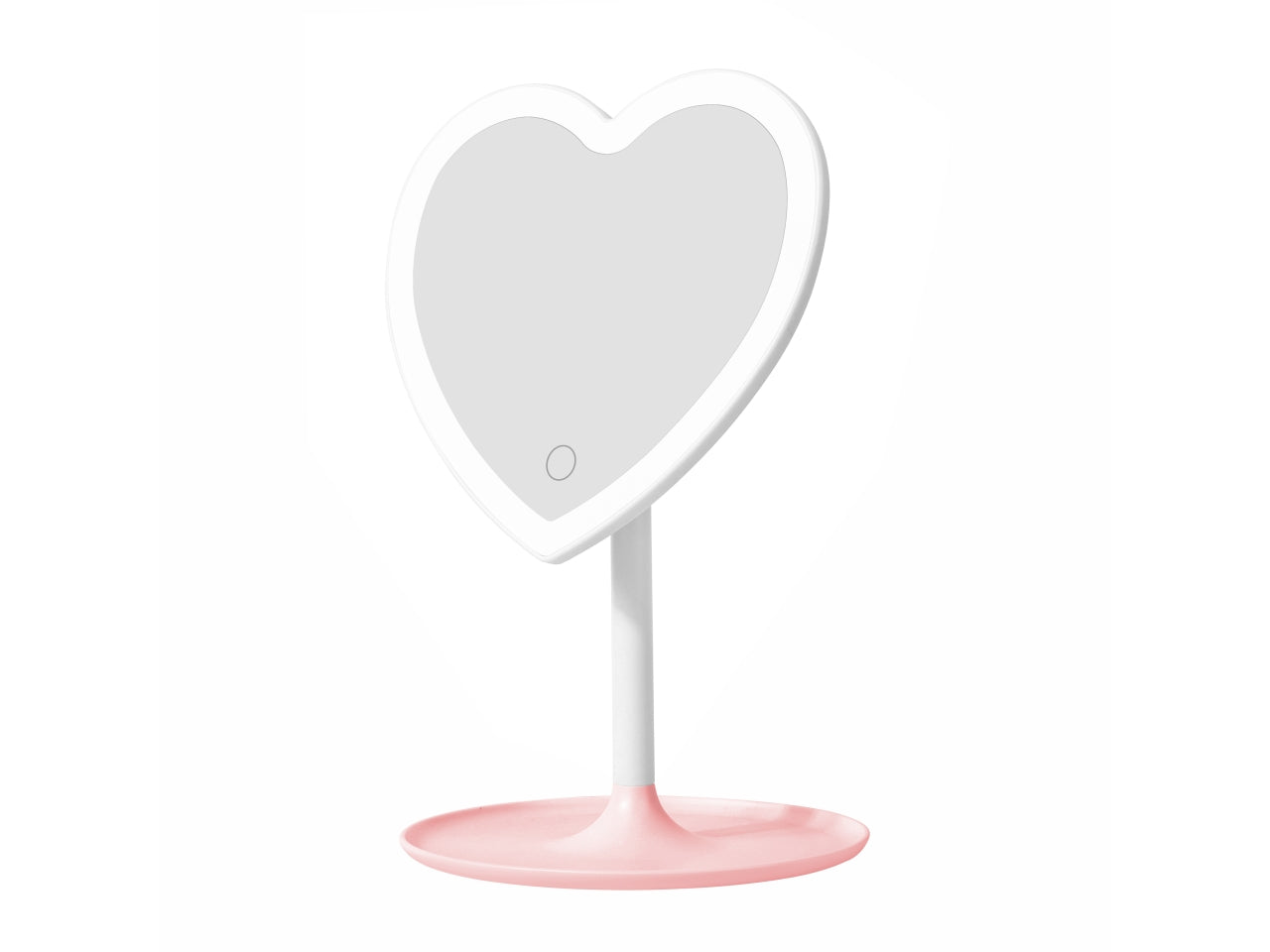 Specchio led a forma di cuore