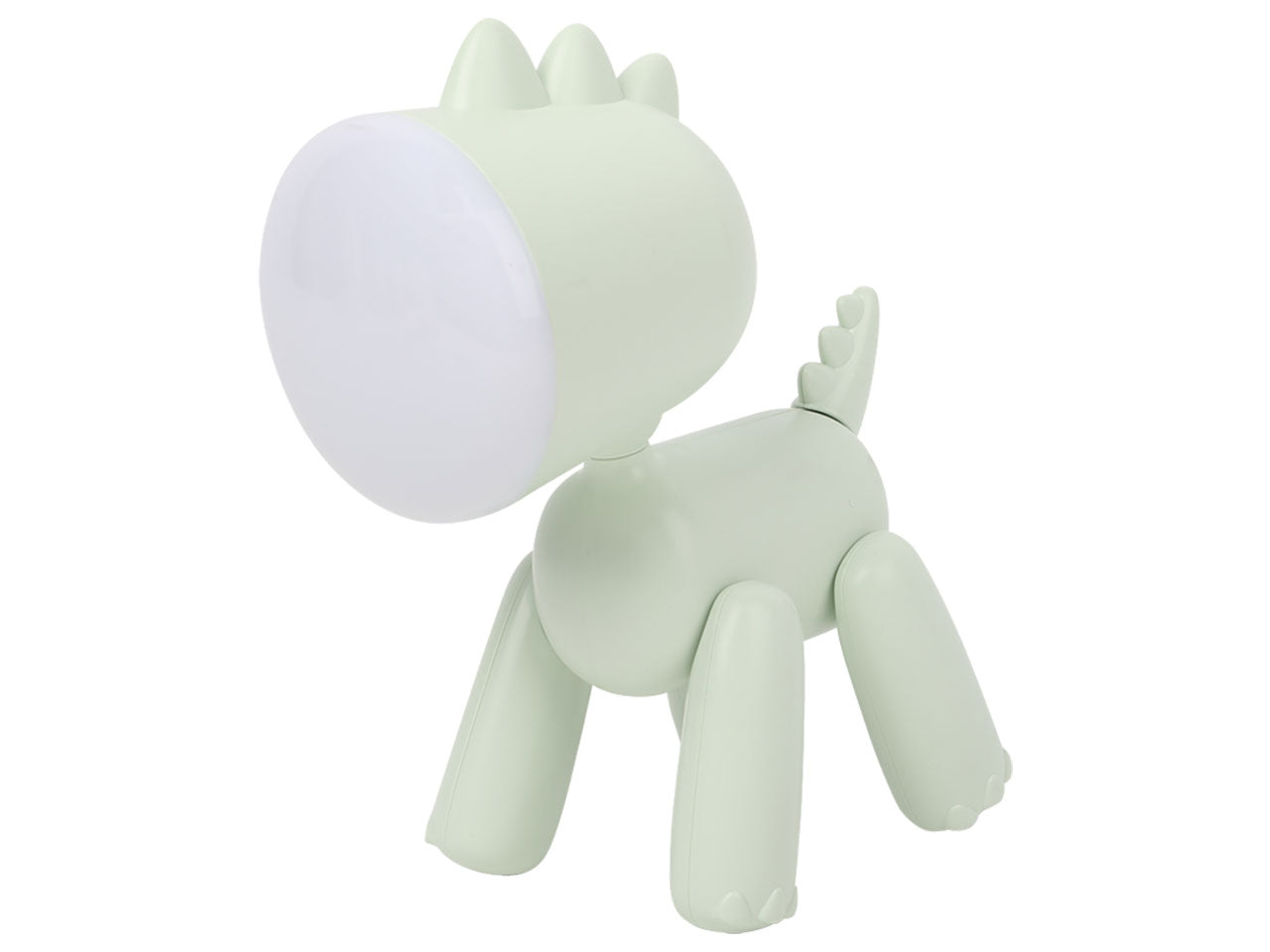 Luce notturna led a forma di dinosauro rosa e verde 15,5x19x9 cm - Switch U