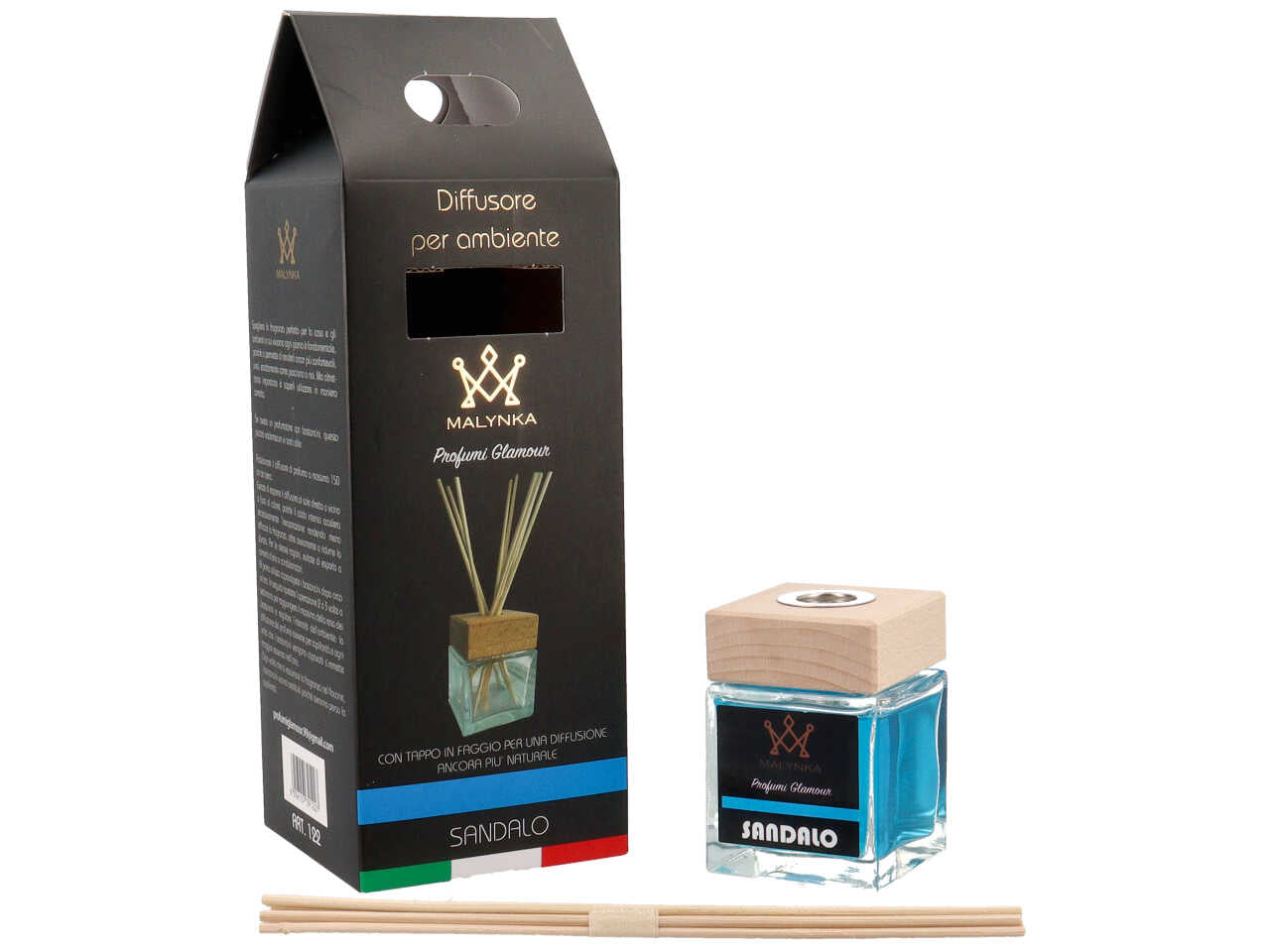 Profumatore 100ml con bacchette sandalo
