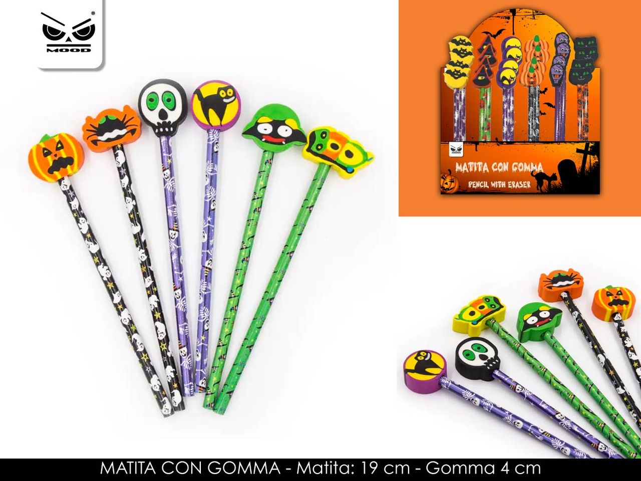 Matita con gomma halloween