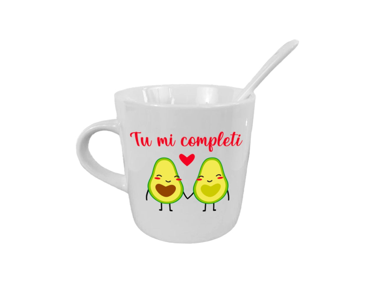 Tazzina da caffe' con cucchiaino love mood