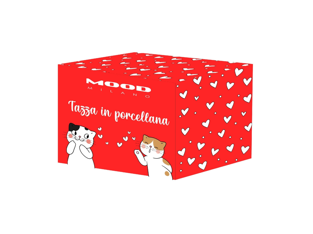 Tazza di porcellana da 330ml con gattini