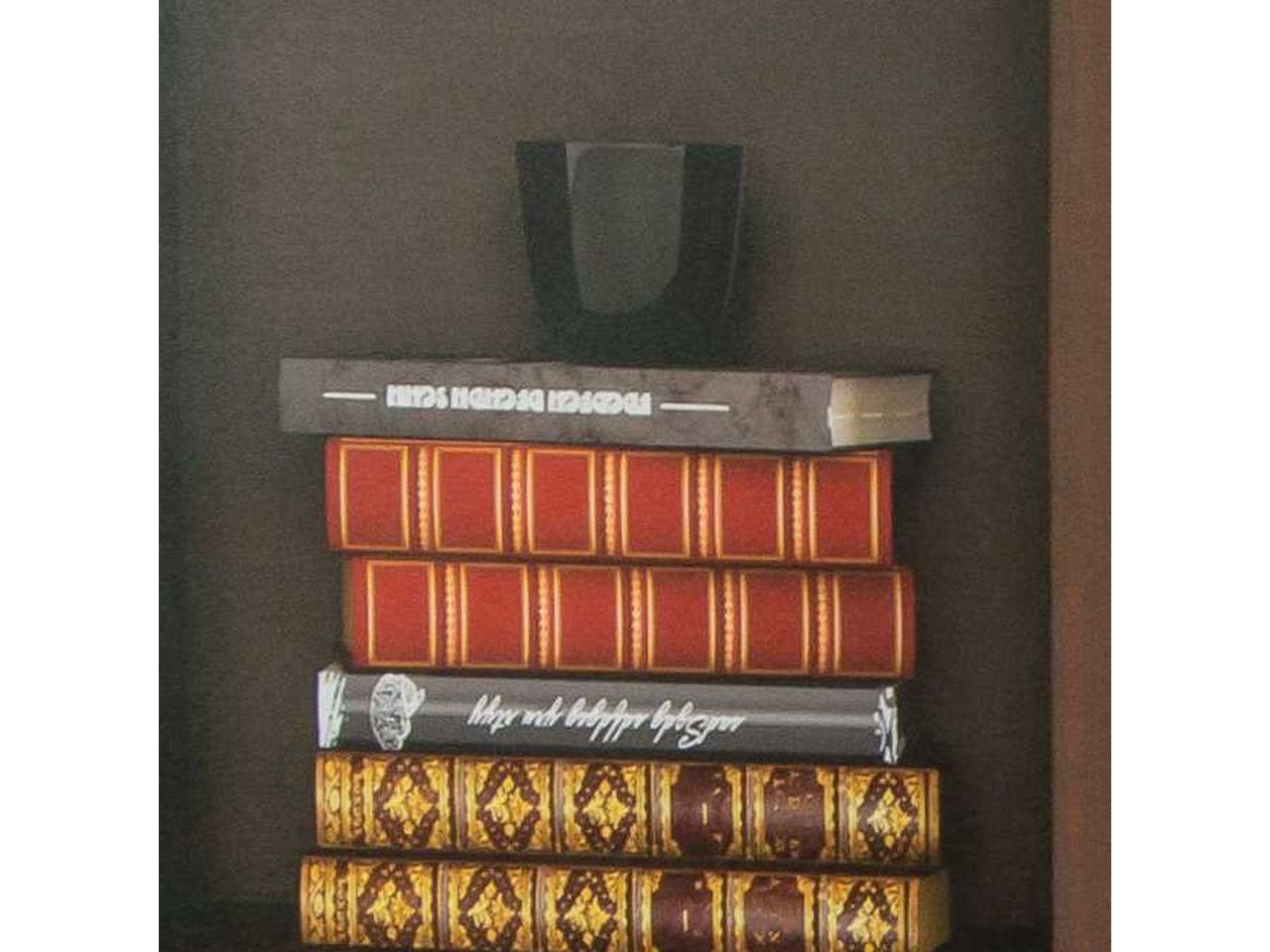 Paravento stampa libreria tre ante cm120 ,6x2,5h180