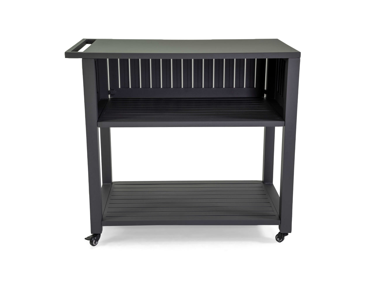 Carrello in alluminio colore antracite 102x60xh.90cm