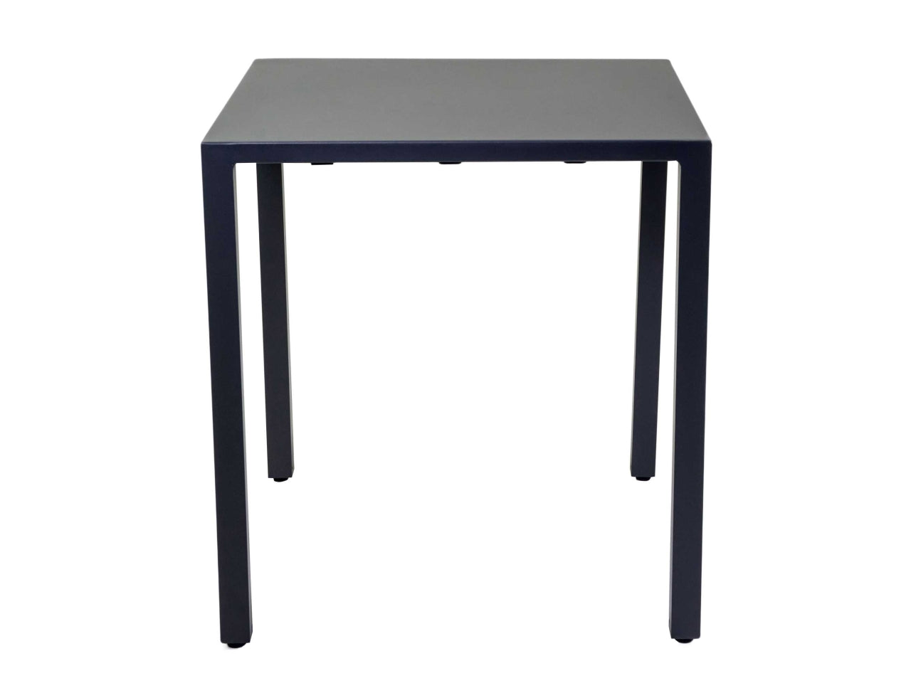 Tavolo in alluminio autolivellante alma antracite quadro 70x70xh.74cm