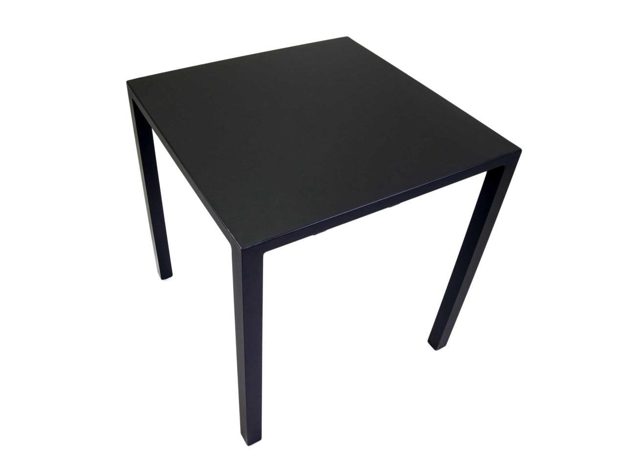 Tavolo in alluminio autolivellante alma antracite quadro 70x70xh.74cm