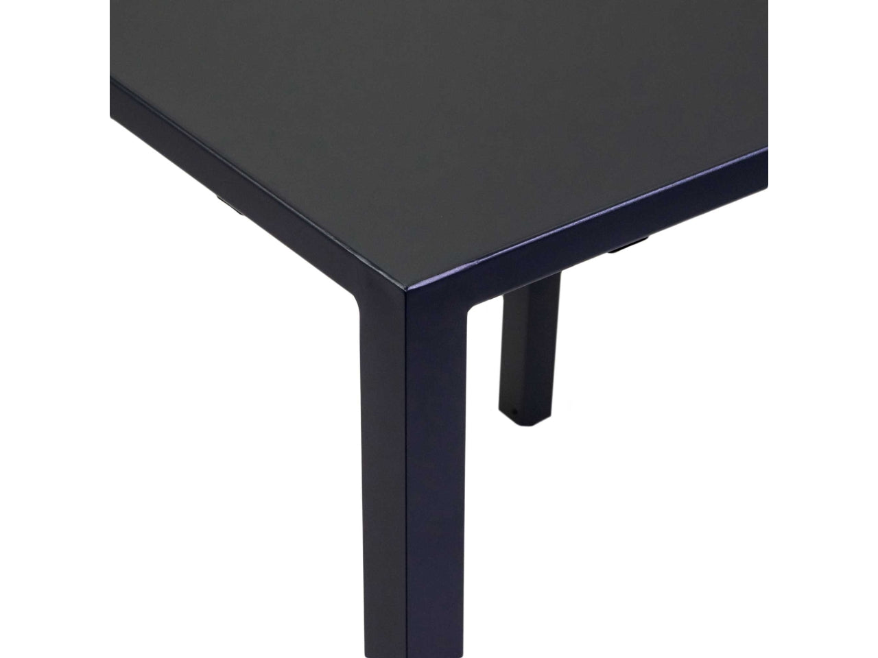 Tavolo in alluminio autolivellante alma antracite quadro 70x70xh.74cm