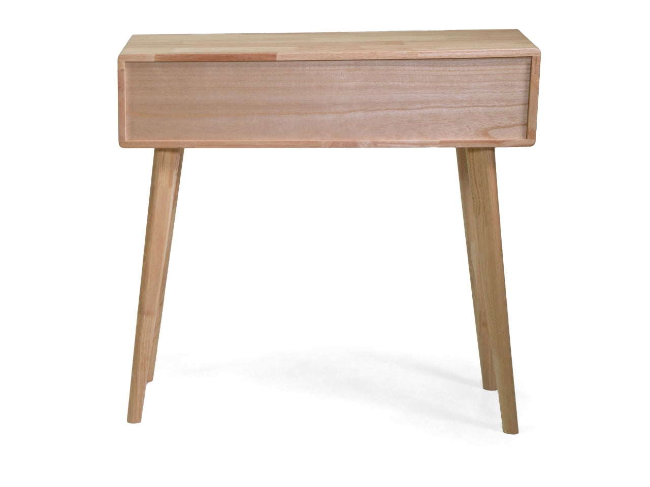 Mobiletto vintage in legno mantra naturale mini consolle con 2 cassetti 80,5x30xh.76 cm - Vacchetti