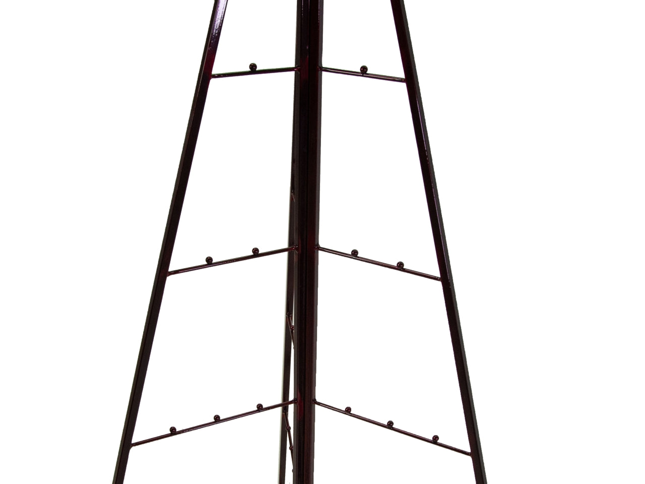 Albero di natale pieghevole in metallo rosso stilizzato minimal 150 cm - Vacchetti