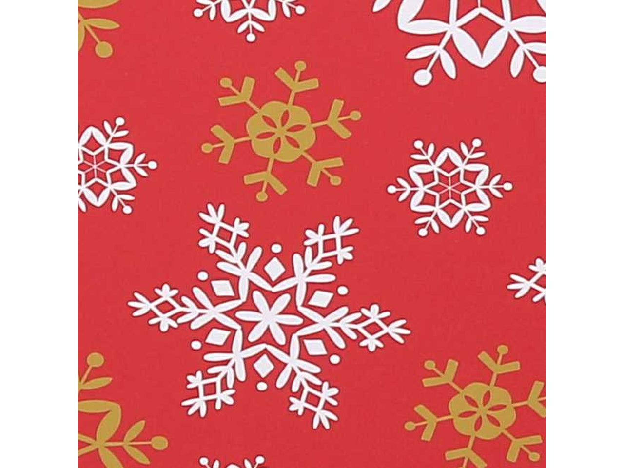 Cesta natalizia in cartone rosso fiocchi di neve 27x14x15 cm - Vacchetti