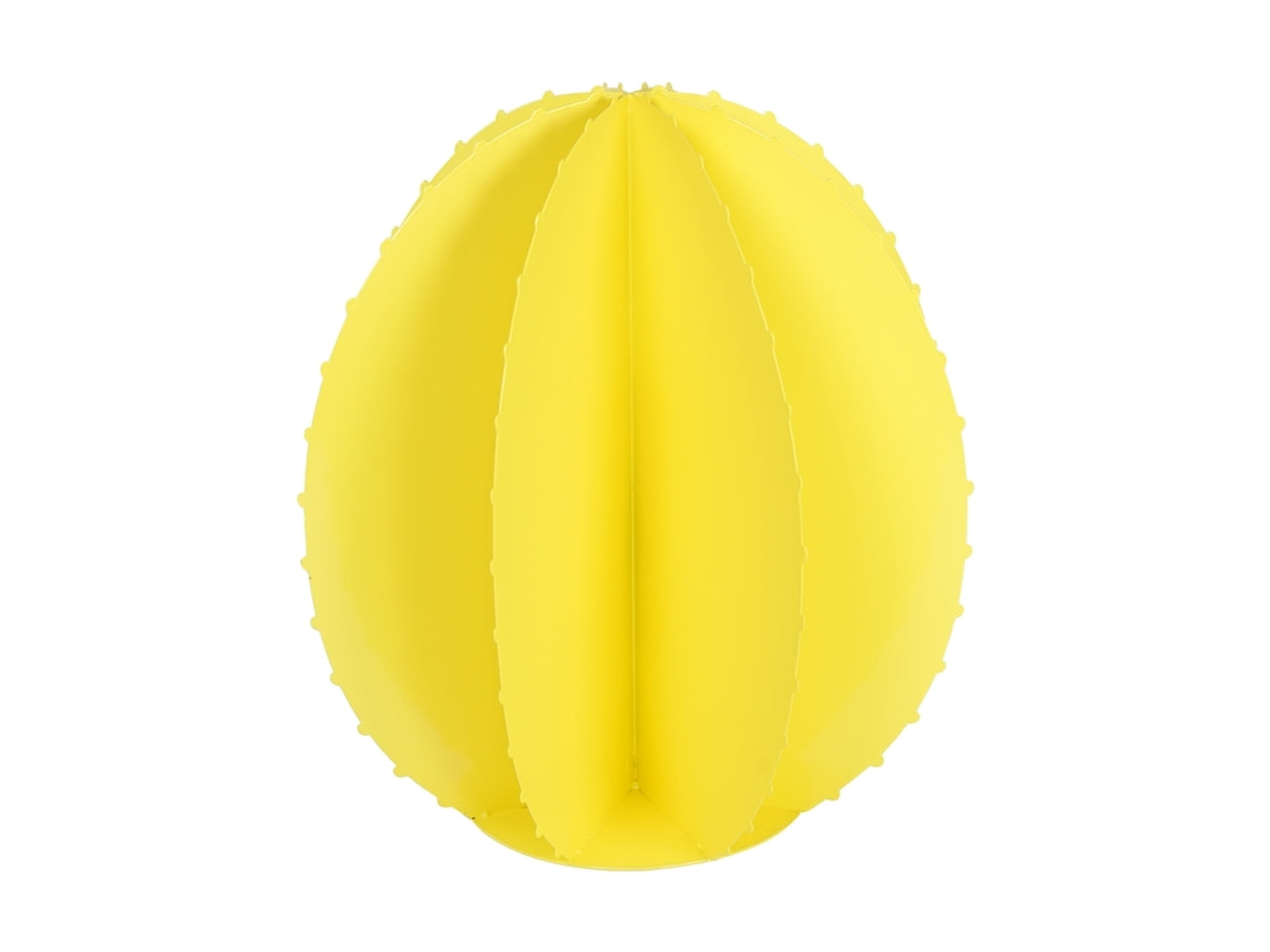 Cactus decorativo in metallo industrial giallo, 46x46 - Plàthea