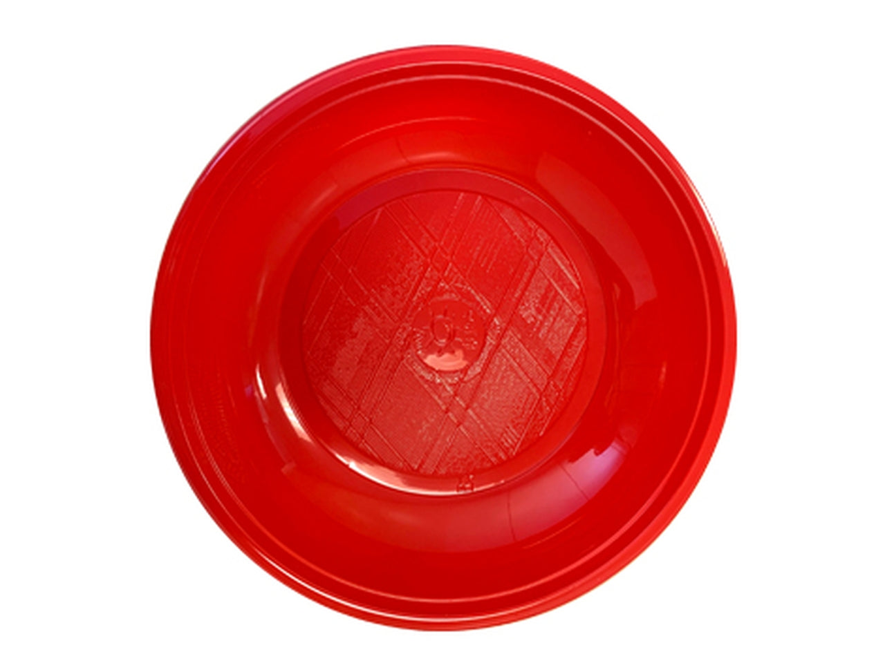 Piatto fondo riutilizzabile colore rosso elios la confezione comprende 20 piatti
