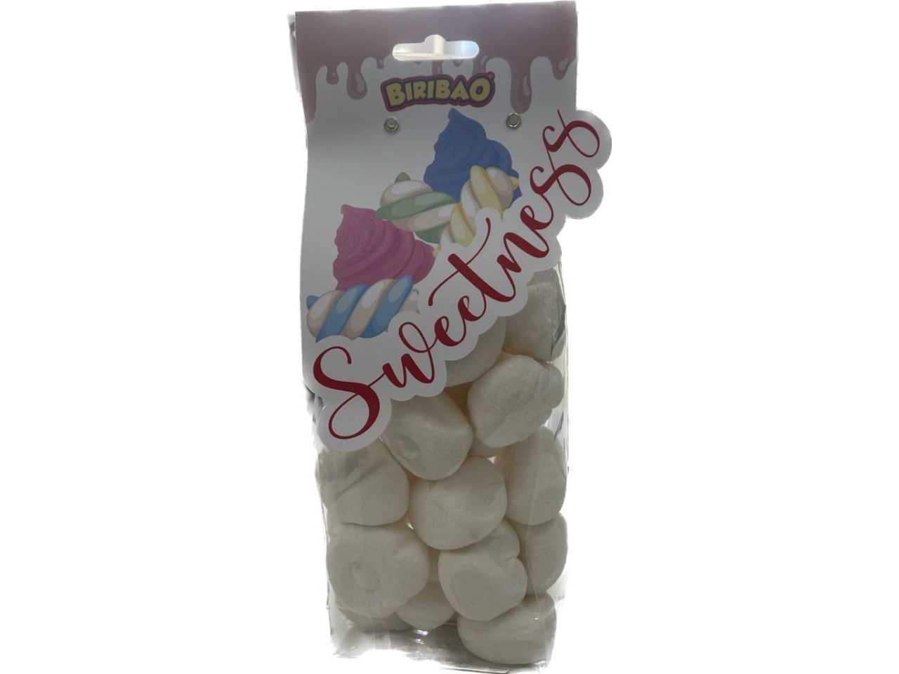 Marshmallow biribao cuori bianchi 200gr